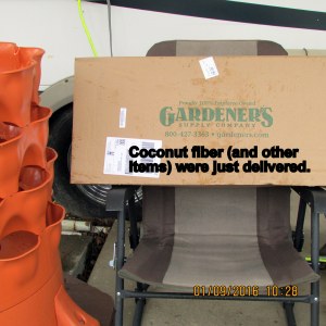 Coconut fiber arrived