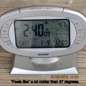 Time and temperature at two-forty