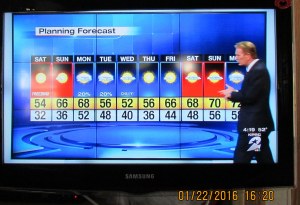 One week weather forecast