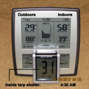 Temperature at four-thirty