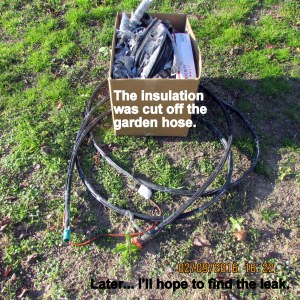 Insulation cut off hose