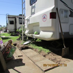 Four, of five, blocks in place