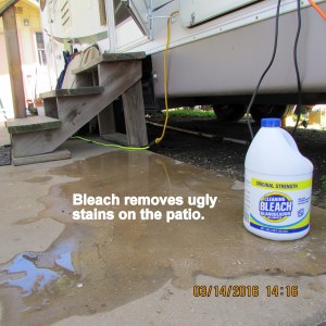 Bleaching ugly stains