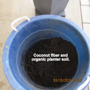 Coconut fiber and organic soil