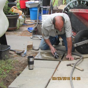 Setting blocks straight and level