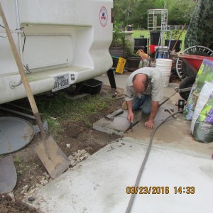 Setting five large blocks