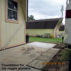 Future home of veggie planters