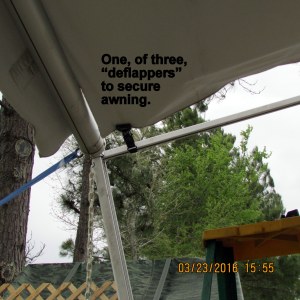 One of three deflappers