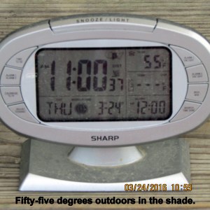 Temperature at eleven