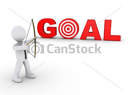 Aiming at the target hoping to hit the goal