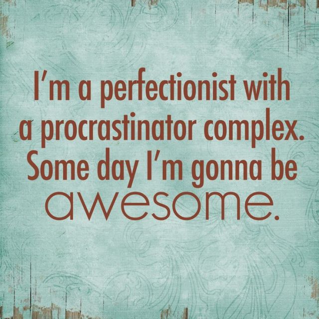 I'm a perfectionist (poster)