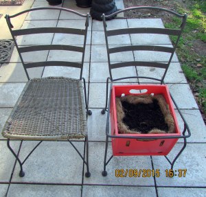 Creating planters in chairs