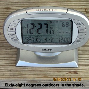 Temperature at twelve-twenty