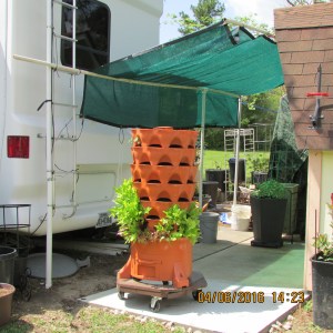 Shade for Garden Tower