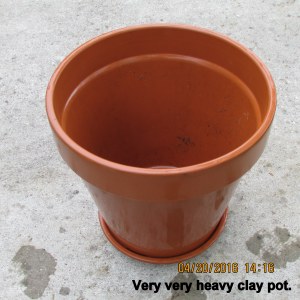 Clean clay planter