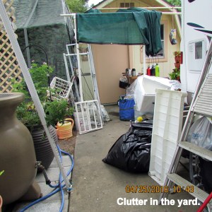 Clutter in the yard