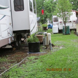 South side is flooded