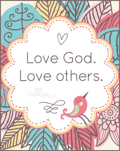 Love God, love others (poster)