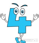 Number four cartoon