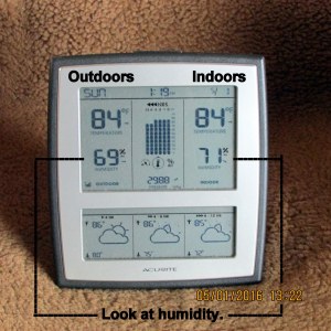 Temperature and humidity