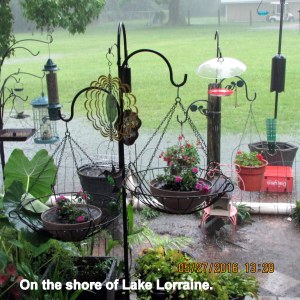 On the shore of Lake Lorraine