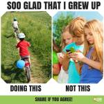 Biking, not texting (poster)