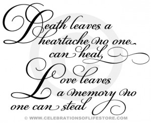 Death leaves a heartache (poster)