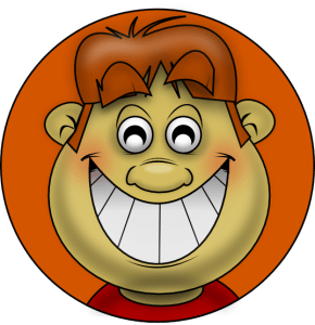 Grin from ear to ear