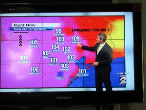 TV weather feel like