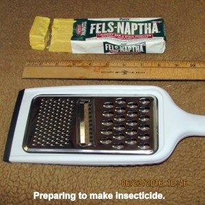 Fels-Naptha preparation for insecticide