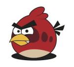 Angry red bird