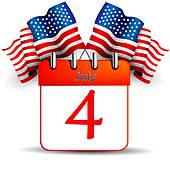 Calandar July fourth