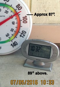 Little clock thermometer