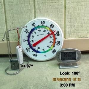 Three sources temperature at three PM