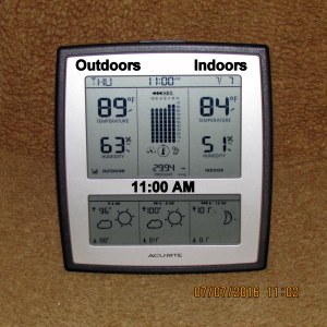 Temperature at eleven