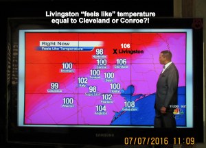 TV weather at eleven