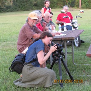 Camille taking pictures