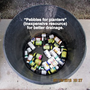 Pebbles for planters