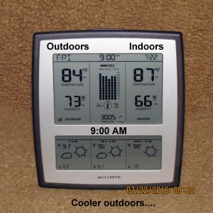 Temperature at nine AM