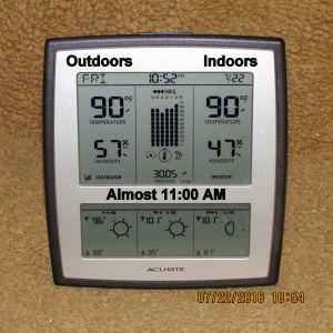 Temperature at eleven