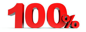 Number one hundred percent