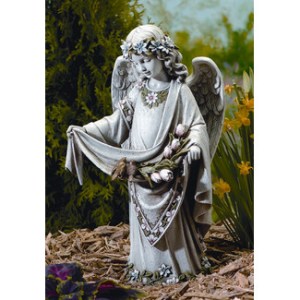 Angel with birds in skirt