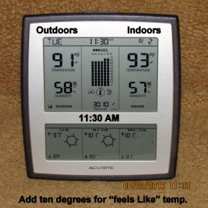 Outdoor indoor at eleven-thirty