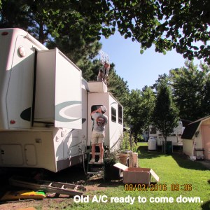 Old A/c is ready to come down
