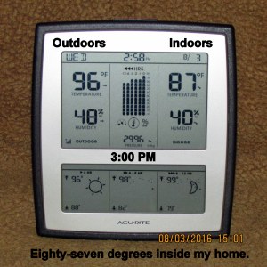 Eighty-seven indoors at three