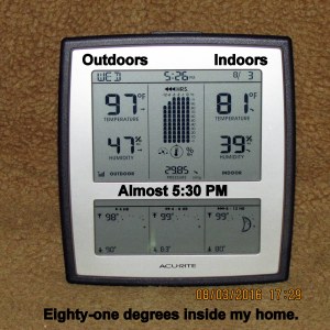 Temperature at five-thirty