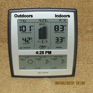 Temperature at four-twenty-five