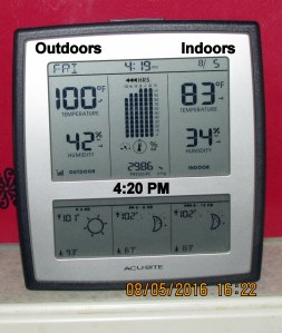 Temperature at four-twenty