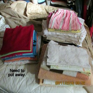 Clothes to put away
