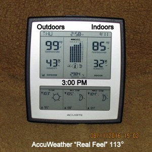 Temperature at three PM